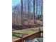 Backyard view from a deck with seating and a wooded lot at 312 Sailwinds Rd, Mooresville, NC 28115