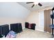 Unfinished attic space featuring neutral paint and a dormer window with natural light at 3199 Harmony Rd, Catawba, SC 29704