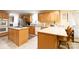 This kitchen offers an island, a breakfast bar, and a gas cooktop at 3199 Harmony Rd, Catawba, SC 29704