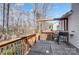 Large deck with wooden railing, perfect for grilling and outdoor entertaining at 4427 Brandie Glen Rd, Charlotte, NC 28269