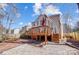 Well-maintained backyard featuring a large deck and ample space for outdoor activities at 4427 Brandie Glen Rd, Charlotte, NC 28269