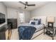 Bedroom with neutral color scheme and window letting in natural light at 4729 Abercromby St, Charlotte, NC 28213