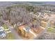 Neighborhood aerial view showcasing beautiful homes surrounded by lush greenery and clear streets at 5101 Thornhill Dr, Gastonia, NC 28052