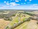 Aerial view of the neighborhood in a rural setting at 5405 Austin Rd, Monroe, NC 28112