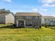 Expansive backyard featuring a well-manicured lawn, a cozy patio area, and beautiful landscaping at 5585 Zeeland Ln, Fort Mill, SC 29707
