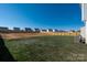 Large backyard features a combination of green grass and new seeding, perfect for outdoor activities at 6015 Ahoskie Dr, Charlotte, NC 28215