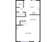 Detailed floor plan featuring a living room, dining area, kitchen, laundry, water closet, and hall at 725 Rock Lake Gln, Fort Mill, SC 29715