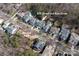 Aerial view of 875 Stratford Run Drive and the surrounding neighborhood, complete with pocket park at 875 Stratford Run Dr, Fort Mill, SC 29708