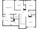 Floor plan showcasing bedrooms, bathrooms, laundry room, and a walk-in closet on the upper level at 9139 Hearst Ct, Charlotte, NC 28269