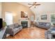Bright living room with hardwood floors, fireplace, neutral paint, and comfortable seating at 919 42Nd Avenue Ne Ln, Hickory, NC 28601
