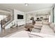 Spacious open-concept living room that flows into the kitchen, creating an inviting and connected space at 2408 Napa Ter, Clover, SC 29710