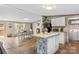 Open floor plan kitchen and dining room, with neutral paint and plenty of natural light at 255 Liberty Estates Ln, Taylorsville, NC 28681