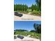 A luxurious backyard with a lounge chair surrounded by an intricate black fence and beautiful landscaping at 107 Hillside Cove Ct, Mooresville, NC 28117