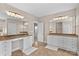 Spacious bathroom featuring double vanity sinks and ample storage space at 137 Hunters Hill Dr, Statesville, NC 28677