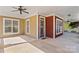 Spacious porch area with an overhead fan and plenty of room for outdoor seating and relaxation at 137 Hunters Hill Dr, Statesville, NC 28677