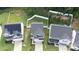 Aerial view of a beautiful property featuring well-maintained landscaping and a charming two-story home at 1953 Boulder Ct, Gastonia, NC 28054