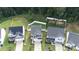Aerial view of a beautiful property featuring well-maintained landscaping and a charming two-story home at 1953 Boulder Ct, Gastonia, NC 28054