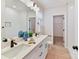 Elegant bathroom with double sinks, modern fixtures, and a bright, clean aesthetic at 2615 Brentwood Pl, Charlotte, NC 28208