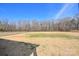 Expansive backyard featuring a large lawn and wooded tree line at 2622 Old Camden Rd, Monroe, NC 28110