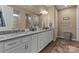 Bathroom featuring double vanity with granite counters and tiled floors at 333 Dudley Dr, Fort Mill, SC 29715