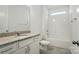 Clean, well-lit bathroom featuring a shower-tub combination and granite vanity at 333 Dudley Dr, Fort Mill, SC 29715