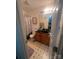 Well-lit bathroom with a sink and shower and patterned flooring adding some character at 376 Brookgreen Nw Pl, Concord, NC 28027