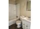 Clean bathroom featuring a tub/shower combination, sink, and standard toilet at 4137 Poplar Tent Rd, Concord, NC 28027