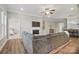 Cozy living room showcasing a fireplace, open layout, and seamless flow into adjacent spaces, ideal for modern living at 5004 Oakmere Rd, Waxhaw, NC 28173