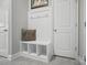 Mudroom features built-in bench, storage cubbies and coat hooks at 5004 Oakmere Rd, Waxhaw, NC 28173