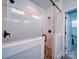 Shower featuring a tiled enclosure with a pebble floor at 508 Summerfield Pl, Belmont, NC 28012