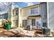 Backyard featuring siding, a sliding glass door, and concrete at 6210 Windsor Gate Ln, Charlotte, NC 28215