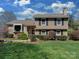 Charming two-story home featuring a well-manicured lawn, brick accents, and mature landscaping at 6319 Hazelton Dr, Charlotte, NC 28210