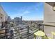 Balcony view overlooking the city skyline and neighborhood at 715 N Church St, Charlotte, NC 28202