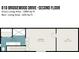 Second floor plan showcasing layout and dimensions at 810 Bridgewood Dr, Rock Hill, SC 29732
