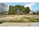 View of the home's lush backyard and landscape at 12332 Ridge Cove Cir, Charlotte, NC 28273