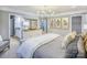 Relaxing main bedroom with a stylish bed, dresser, and views to the en-suite bathroom and walk-in closet at 13935 Penbury Ln # 378, Charlotte, NC 28278