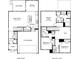 Detailed floor plan showcases layout of a two-story home with open concept living at 167 Shepherds Landing Dr, Mooresville, NC 28115