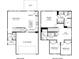 Detailed floor plan showcasing the layout of the home's first and second floors at 2108 Morgan Hills Dr, Albemarle, NC 28001