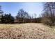 Large backyard surrounded by trees at 4211 Little Mountain Rd, Gastonia, NC 28056