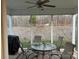 Cozy screened porch with views of the backyard at 422 Drake Ln, Salisbury, NC 28146