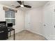 This bedroom features neutral walls, carpet, and a ceiling fan at 4255 Wild Ridge Dr, Charlotte, NC 28215