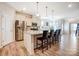 Eat-in kitchen featuring stainless steel appliances, a granite countertop, and stylish barstool seating at 427 Kentmere Ln, Lake Wylie, SC 29710