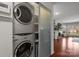 Efficient laundry area with stacked washer and dryer for convenience at 529 N Graham St, Charlotte, NC 28202