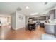 Open kitchen featuring an island, stainless steel appliances, and lots of cabinet space at 5306 Graypark Dr, Charlotte, NC 28269