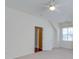 Bright bedroom with a ceiling fan, closet, and an open door, offering a comfortable living space at 9684 Ravenscroft Nw Ln, Concord, NC 28027