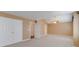 Spacious carpeted bedroom with a vaulted ceiling and ceiling fan at 9684 Ravenscroft Nw Ln, Concord, NC 28027