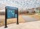 Community message board with map and rules for Plum Creek Park and Plum Creek Greenway at 12432 Bradford Park Dr, Davidson, NC 28036