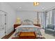 Bedroom featuring a bed, dresser, bedside tables and a trunk at 1414 Biltmore Dr, Charlotte, NC 28207