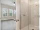 Bathroom featuring glass enclosed shower and tile floor at 2021 Summey Ave, Charlotte, NC 28205