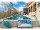 Backyard with a stunning pool and patio area, perfect for relaxation and outdoor gatherings at 2036 Rocky Stream Rd, York, SC 29745